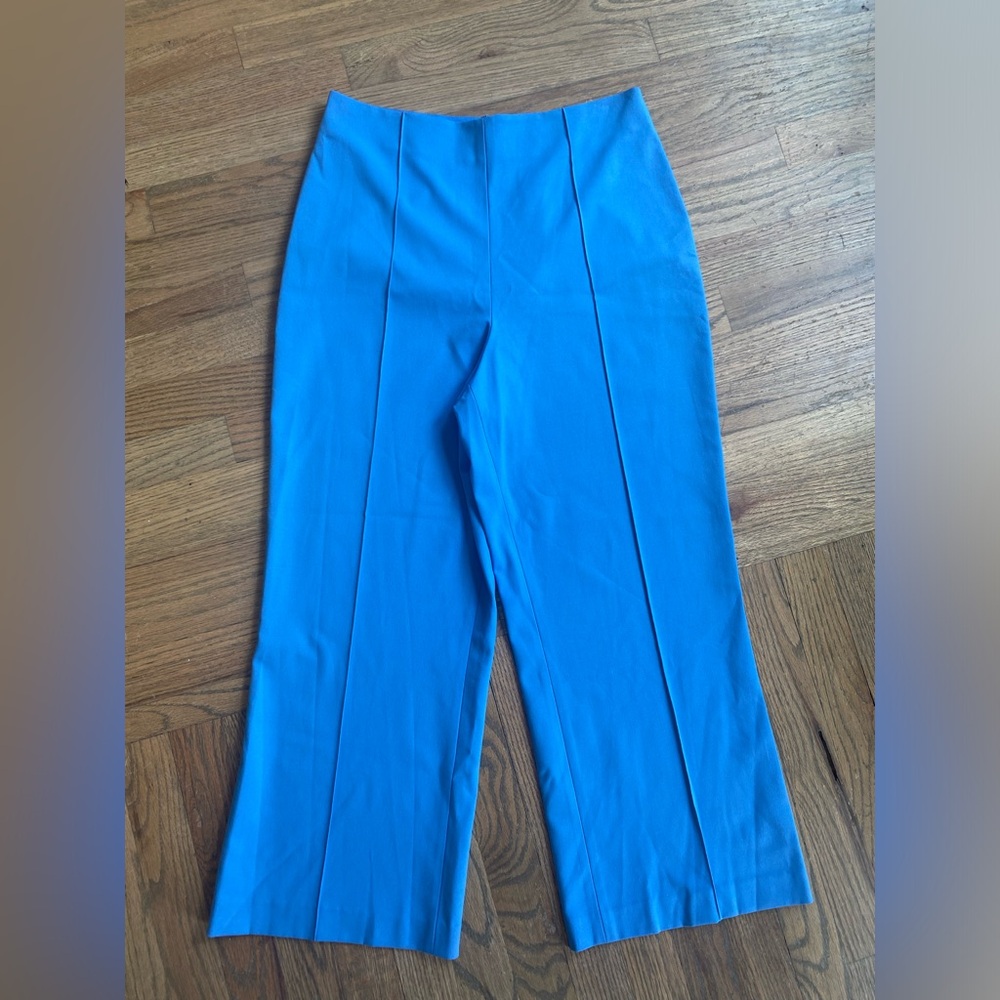 NWT-Alice and Olivia wild leg long pant in blue size 10